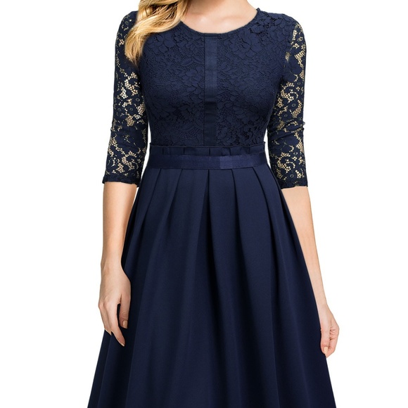 Miusol Dresses & Skirts - NWT Women's Floral Lace Contrast Midi Dress